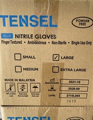 Blue Nitrile Gloves Powder Free Size XL – XL (1 Case = 10 Boxes = 1000 Gloves)