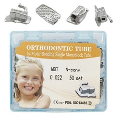 tubos de ortodoncia Orthodontic Buccal Tubes Roth MBT 022 1st 2nd Molar Tube