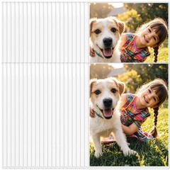 50PCS 5″ x 7″ Clear Rigid Card Sleeves – Waterproof Hard x 7″,