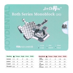 50 Sets AZDENT Dental Orthodontic MIM Monoblock Brackets Brace Roth.022 345 HOOK