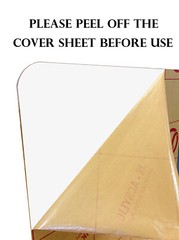 30”W x 24”H Clear Acrylic 6mm Sneeze Guard Protective Shield for Office & School