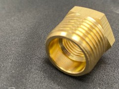 Hex Reducer Bushing 1/2″ Male x 1/4″ Female NPT Adapter Pipe Fitting Brass