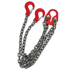 5/16 In (8mm) G80 Adjustable Chain Sling 10ft 5T Grab Hooks
