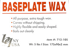 Base Plate Wax Pink – All Purpose Extra Tough – 5 lb Sheets