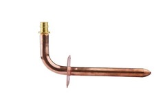 EFIELD 10 PCS 1/2″ PEX-A Expansion Copper Stub Out Elbow Wall Flange-8 Inch