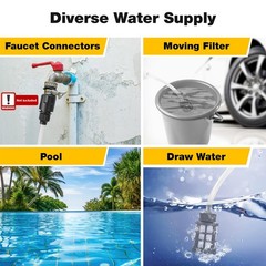 20V Cordless Pressure Washer Max 560 PSI High Power Yellow