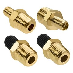 Versatile Air Inflator Adapter 1/4″ NPT (M) to Standard for Schrader Valve (M)