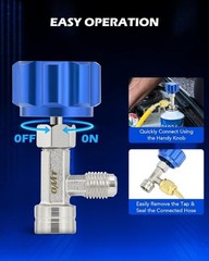 Self Sealing Can Tap, for Self Sealing R1234yf Refrigerant Recharge, Self Sealin