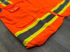 Reflective Tape Safety Work Vest High Visibility Pockets Hi Vis ANSI Class 2