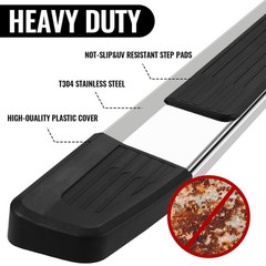 Running Boards for 2004-2014 Ford F150 Regular Cab 6″ Stainless Steel Side Steps