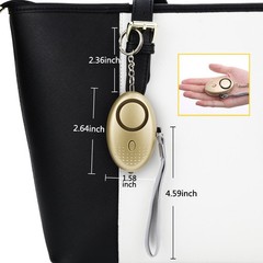 Personal Alarm for Women 140DB Emergency Self-Defense Security Gold & Purple