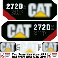 Compatible with 272D2 XHP Decal Kit Skid Steer Stickers – FREE SHIPPING