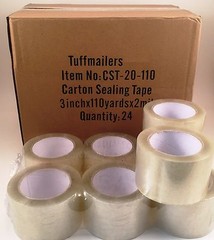 48 rolls Carton Sealing Clear Packing/Shipping/Box Tape- 2 Mil- 3″ x 110 Yards