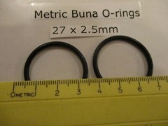 27mm ID x 32mm OD x 2.5mm thick O-ring. Buna-70. Quan 2.