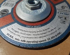 CGW 36260 FAST CUT 6X1/4″X5/8-11 GRINDING WHEEL 6 X 1/4″ x 5/8-11 – 1 EACH