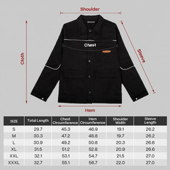 ARCCAPTAIN Welding Jacket Black 11oz FR Cotton Welding Lightweight Sizes S-3XL🔥