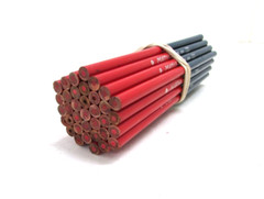 LOT OF (36) POSTAL 104 RED & BLUE THIN LEAD WOODEN PENCILS BY VENUS
