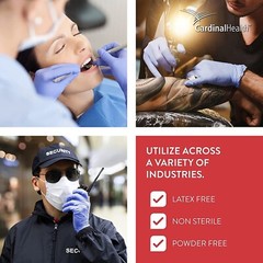 Cardinal Health Flexal Nitrile Gloves – 200/Box | Powder Free | Non-Sterile |