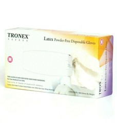 1,000 pcs Latex Disposable Gloves, Powder Free (10 Boxes of 100, Extra Large)