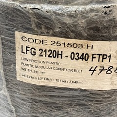 Flexon System Plast LFG 2120H – 0340 FTP1 Modular Conveyor Belt 340mm x 10 Feet