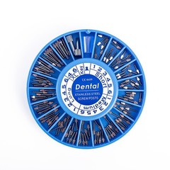120x Dental Conical Screw Post Endo Root Canal Pins Kit Drill Core Crown Restore