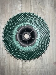 Bristle Disc, 4-1/2 in x 5/8 in-11, 50 Grit, Ceramic, 12000 rpm, Green 3M ™