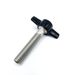 3/8″ Thumb Screw T Bolts Black Butterfly Tee Wing Clamping Grip Knob Stainless