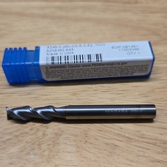 Niagara Solid Carbide Square End Mill 0.250in 2 Flute 0.250in Shank 3in OAL