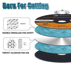 50 PCS 3 inch Cut Off Wheels 3″x1/16″x3/8″ Angle Grinder Ultra Thin Cutting Disc