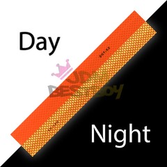 Orange DOT-C2 Conspicuity Reflective Tape Strip 1 Foot Safety Warning Trailer RV