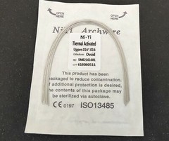 10 Packs 100Pcs Dental Ortho Thermal Activated NITI Rectangular Arch Wires