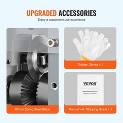 VEVOR Electric Wire Stripping Machine Copper Cable Stripper 0.06”-1.18” Visual