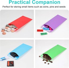 Colorful Cash Envelopes 120 Pack 3.5 X 6.5 Inch – Money Envelopes for Cash, 80 G