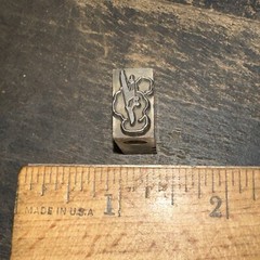 Print Block “ Airplane Flying, Clouds “ Nice Image!