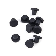 Round Solid Silicone Rubber Seal Hole Plugs Blanking End Caps Black 2.7mm – 15mm