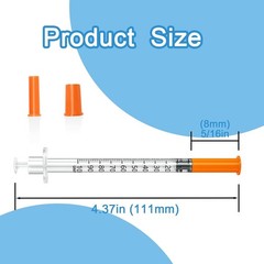 1ml 30G 5/16″ 8mm Lab Supplies, Disposable Individual Packaging – 25Pcs