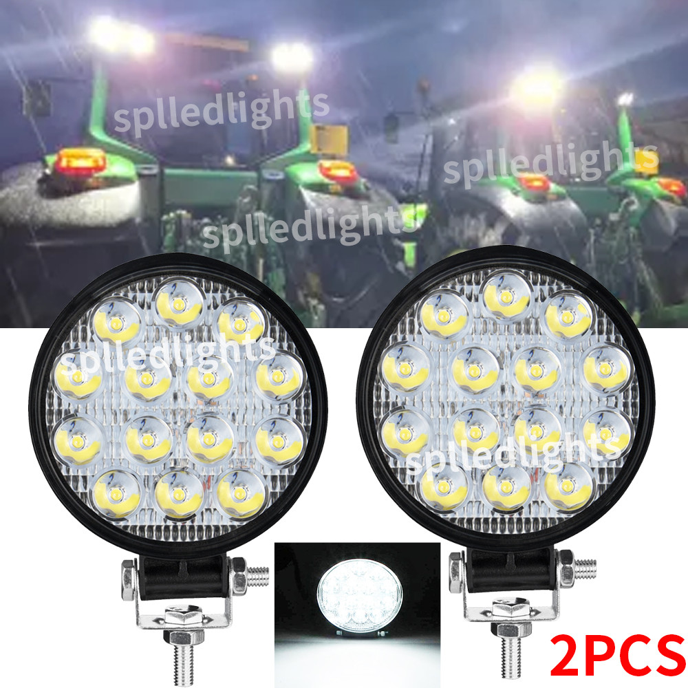 12V 4inch 60W LED Work Light Headlights fit John Deere Case New Holland Tractor