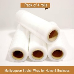 18″ x 1500FT Industrial Class Pallet Wrap, 80 Gauge Heavy-Duty 1 Pack, Clear