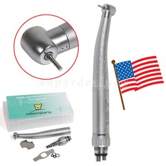 1/10* Dental High Speed Turbine Handpiece Push Button + 4 Hole Coupler GB4 ty
