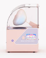 NEW Magic Cotton Candy Semi Automatic Portable Robotic Machine Pink 30x21x18