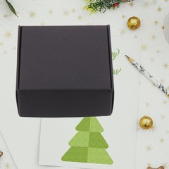20Pcs Black Mailing Packing Boxes with Compressive Resistance and Clear Design