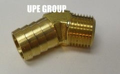 3/4 HOSE BARB X 1/2 MALE NPT Brass ELBOW 45 DEGREE Pipe Fitting Thread Gas Fuel