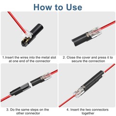100PCS 1/2/3 Pin Plug-In Quick Wire Connectors Kit Reusable Clamp Terminal Block
