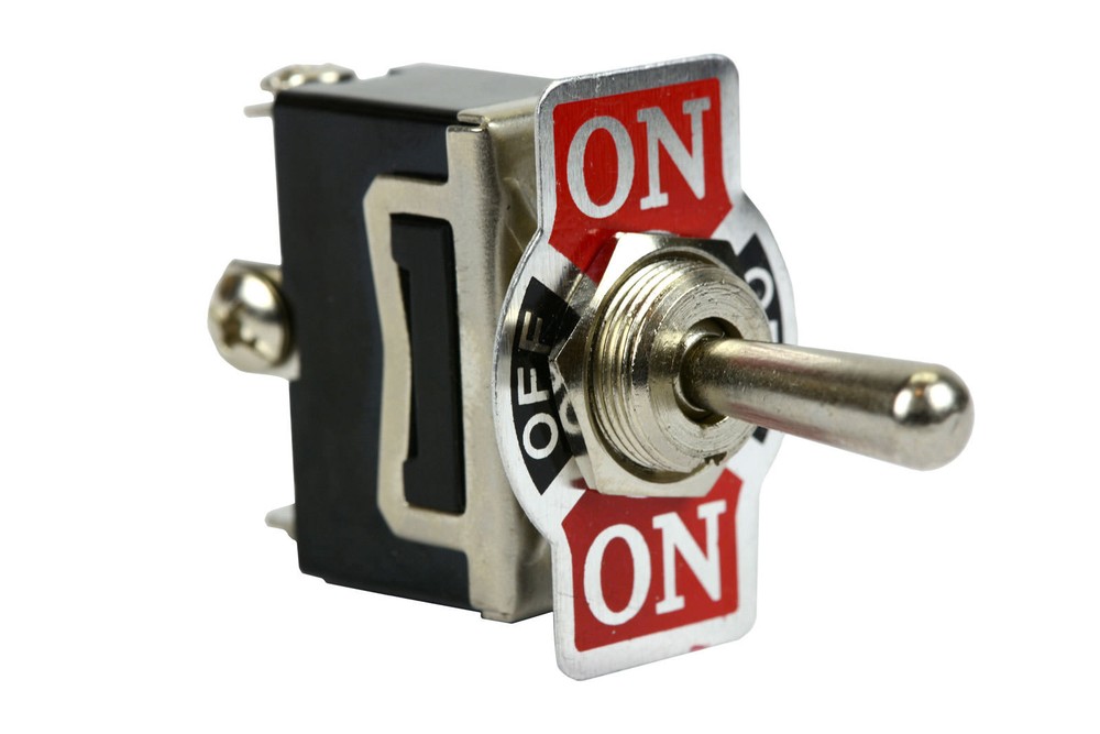 Heavy Duty Toggle Switch 20A 125V (ON)-OFF-(ON) SPDT 3 Terminal Momentary 2 SIDE