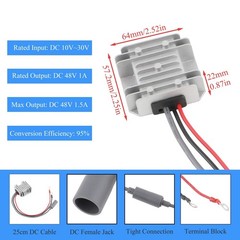 DC Step Up Converter For Starlink MINI 12V/24V to 48V 1.5A Adapter Female Plug