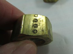 Lot 5 Unknown 1/2″ NPT? Solid Brass Compression Nuts, BSP/BSPT 14 TPI .752 Minor