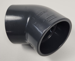 Spears 817-040 Schedule 80 PVC 45 Degree Elbow 4″ Gray Slip Socket x Socket NOS