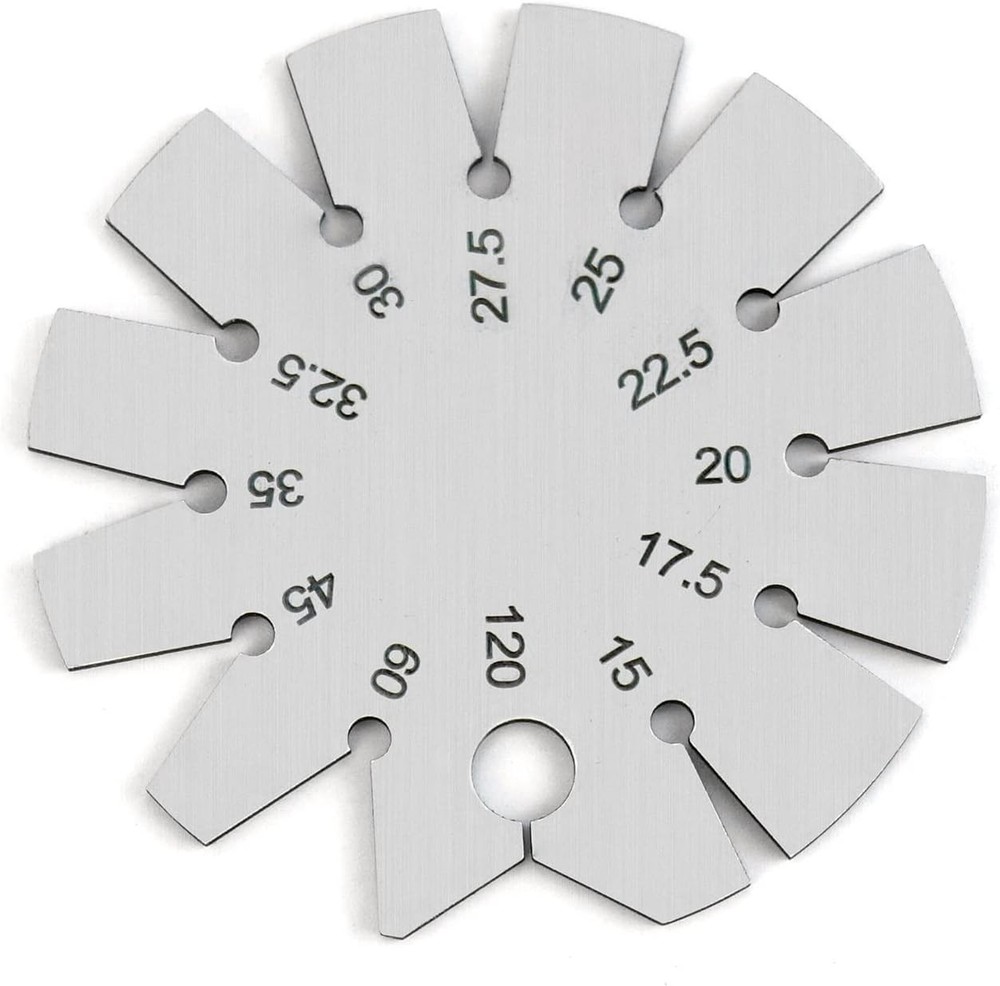 Stainless Steel Bevel Gauge – 15°-120° Knife & Axe Angle Finder | Precision Tool