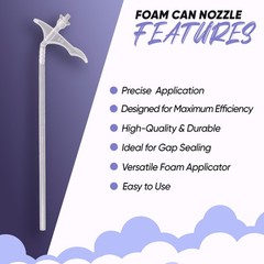 Spray Foam Replacement Tubes – Pack of 6, Insulating Foam Spray Nozzles for Gaps