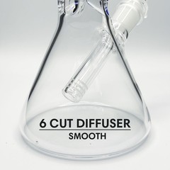 9MM THICK Wall 10 INCH Bong Pipe Clear Glass Beaker Hookah USA